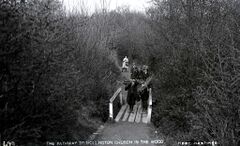 H00175 Children on pathway to Hollington Church in the Wood, St. Leonards c.1905 - Flickr - East Sussex Libraries Historical Photos.jpg